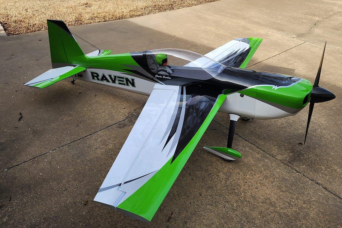 AJ Aircraft 106inch Raven DT ARF - green