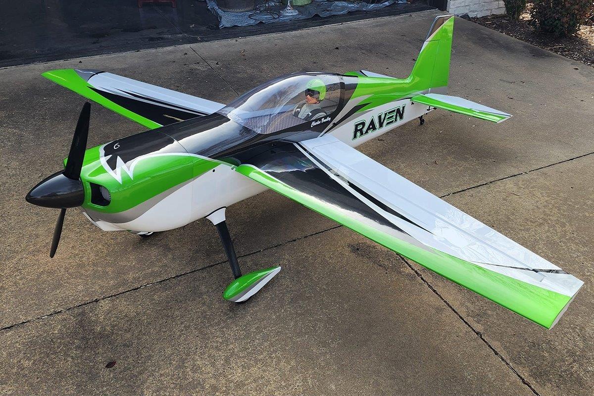 AJ Aircraft 106inch Raven DT ARF - green - 2