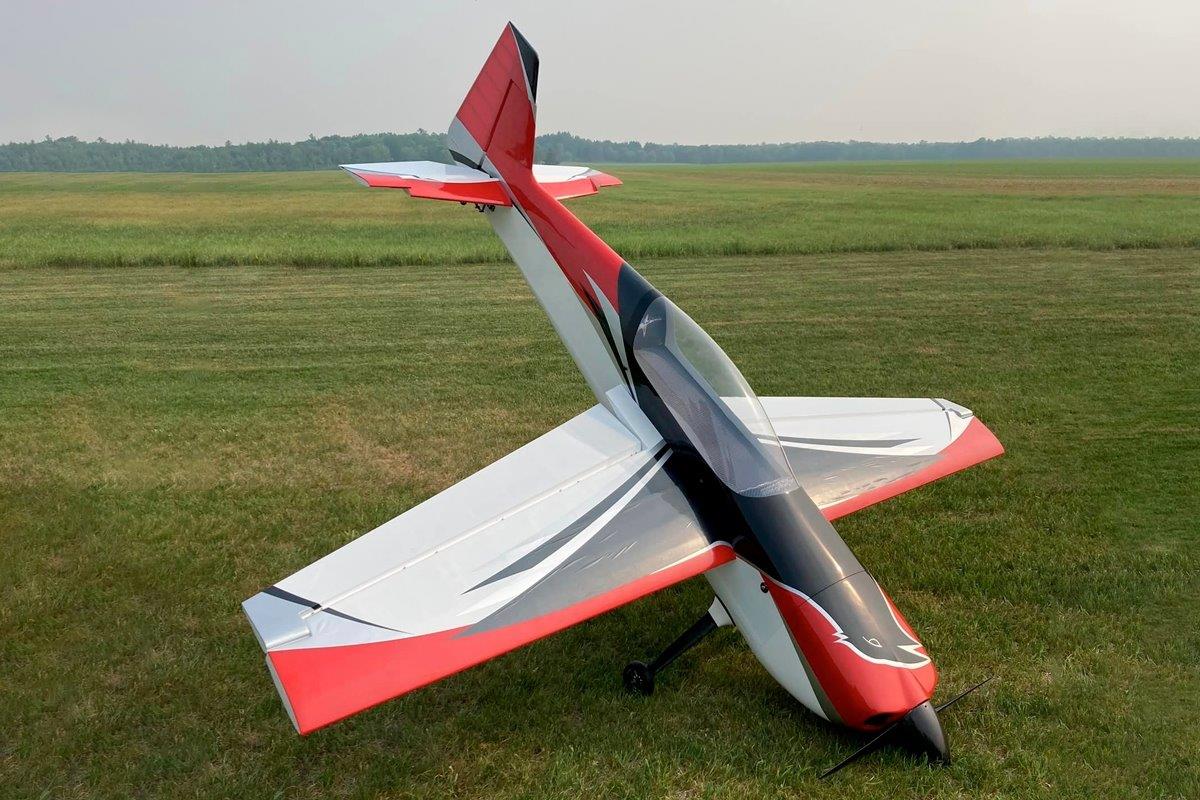 AJ Aircraft 106inch Raven DT ARF - red/black