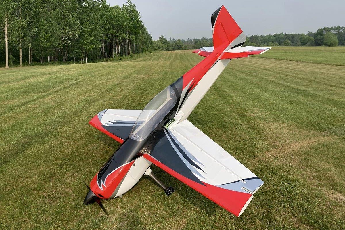 AJ Aircraft 106inch Raven DT ARF - red/black - 2