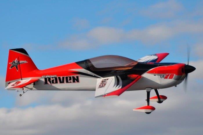AJ Aircraft 106inch Raven DT ARF - red/black - 7