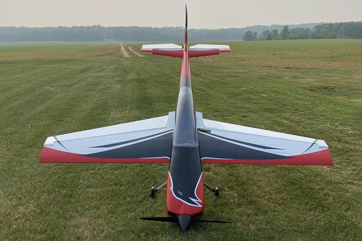 AJ Aircraft 106inch Raven DT ARF - red/black - 3