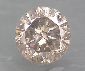 Extremt sällsynt 3.4 mm obehandlad champagne diamant