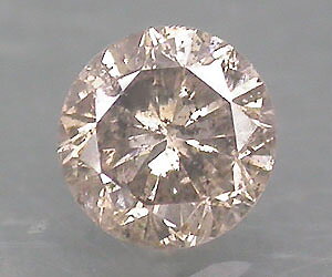Extremt sällsynt 3.4 mm obehandlad champagne diamant