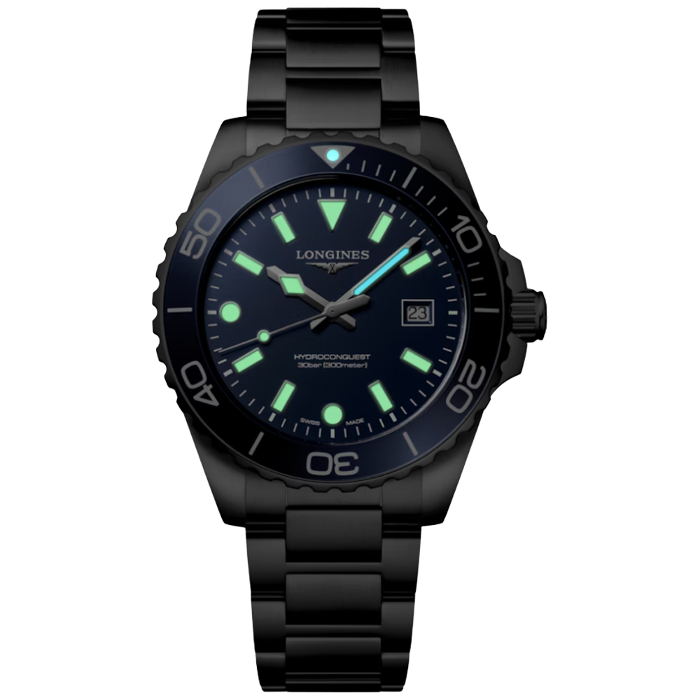 L3.769.4.96.6 Longines Hydroconquest Quartz 42 blå mörk