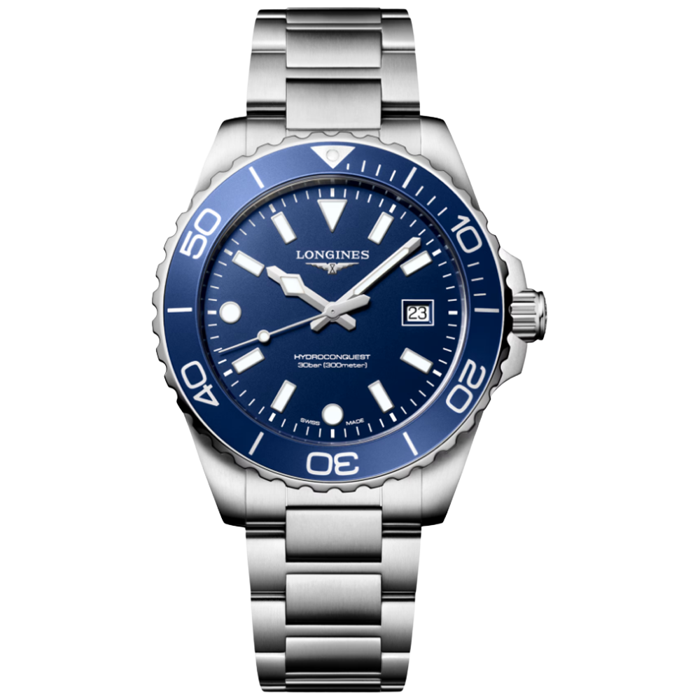 L3.769.4.96.6 Longines Hydroconquest Quartz 42 blå