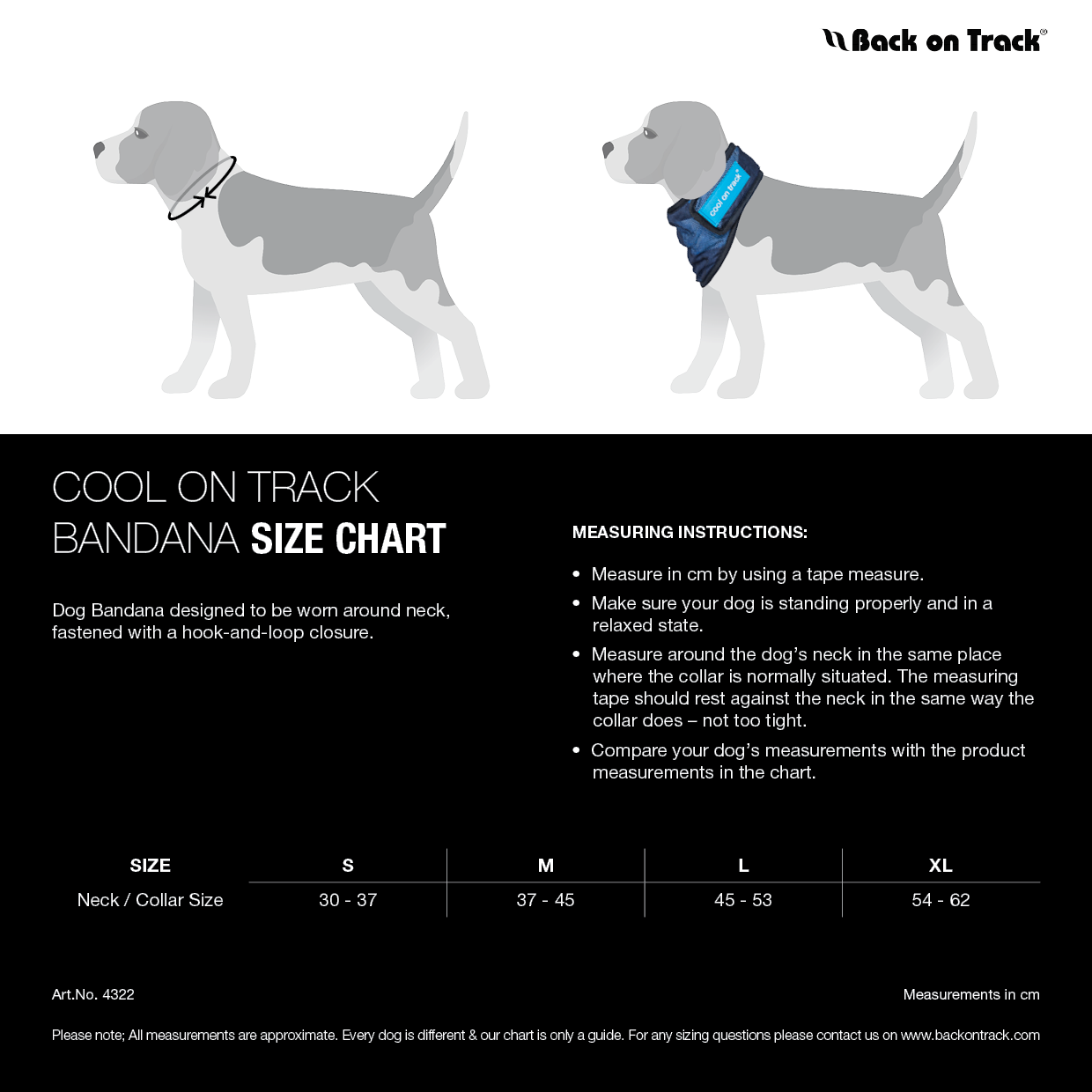 Cool on Track Cooling Dog Scarf - 14