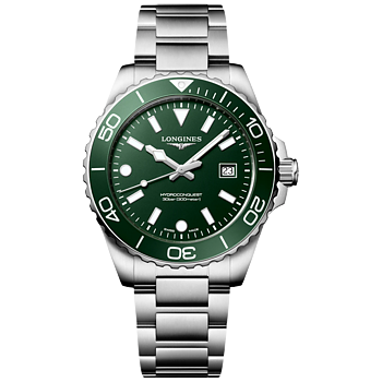 L3.769.4.06.6 Longines Hydroconquest Quartz 42 grön