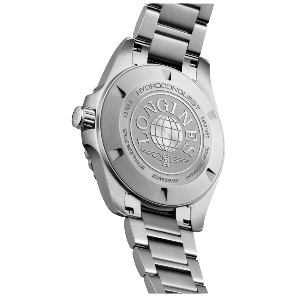 L3.769.4.06.6 Longines Hydroconquest Quartz 42 grön baksida