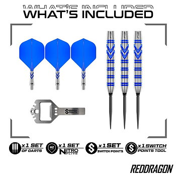 Red Dragon Gerwyn Price Gezzy Blue Switch Points 90% 23g