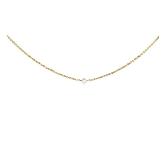 Klassiskt Pärl Halsband Guld