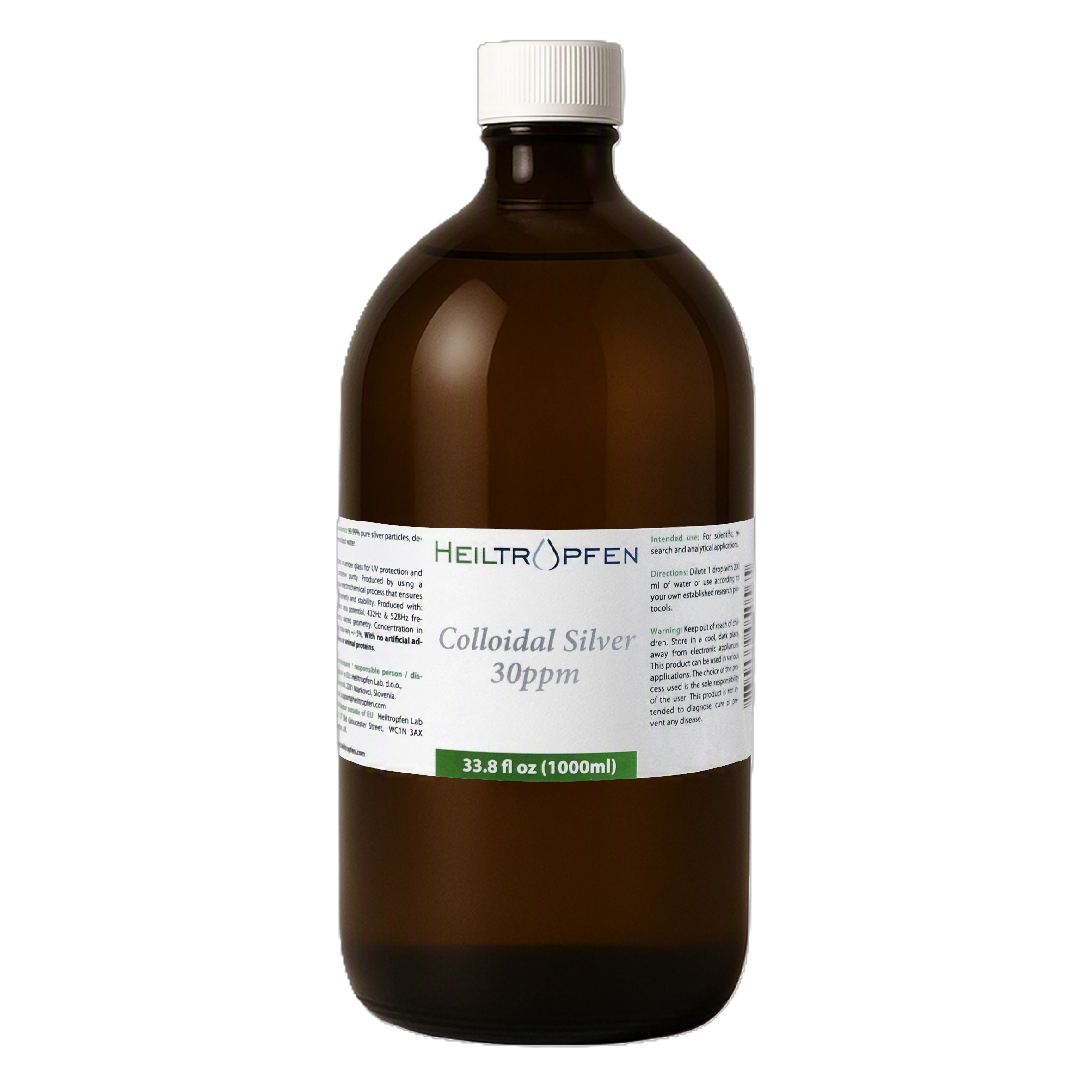 Heiltropfen Colloidal Silver 30ppm – Kolloidalt Silver (1000 ml)