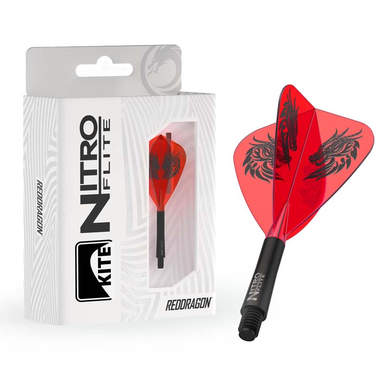 Red Dragon Jonny Clayton Nitro Flite Kite 19,5mm Korta - 2