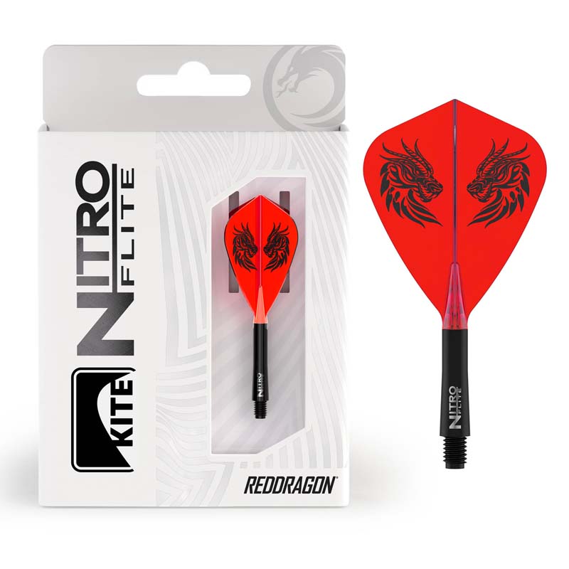 Red Dragon Jonny Clayton Nitro Flite Kite 19,5mm Korta - 4
