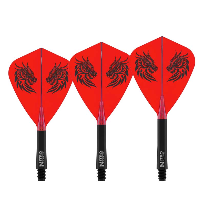 Red Dragon Jonny Clayton Nitro Flite Kite 19,5mm Korta
