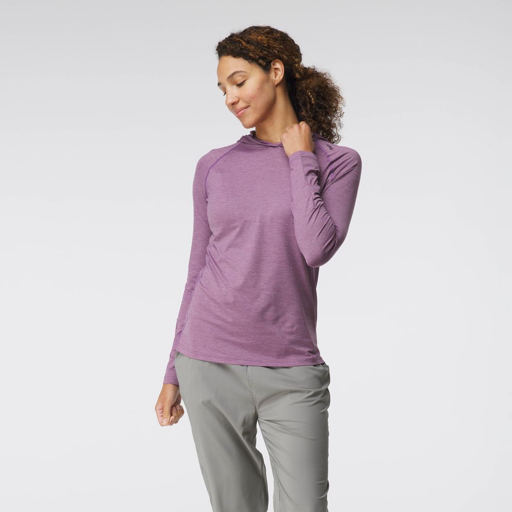 NRS Women´s Silkweight Hoodie Orchid - 2