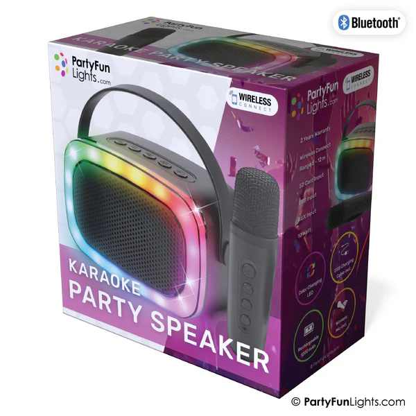 Mini Karaoke Speaker Bluetooth W/Mic