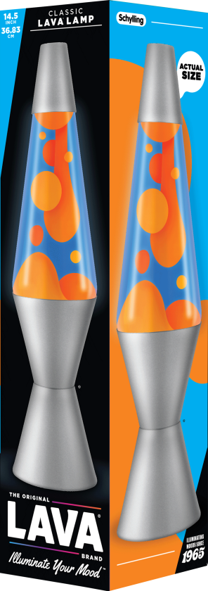 Lamp Classic 37cm Orange/Blue
