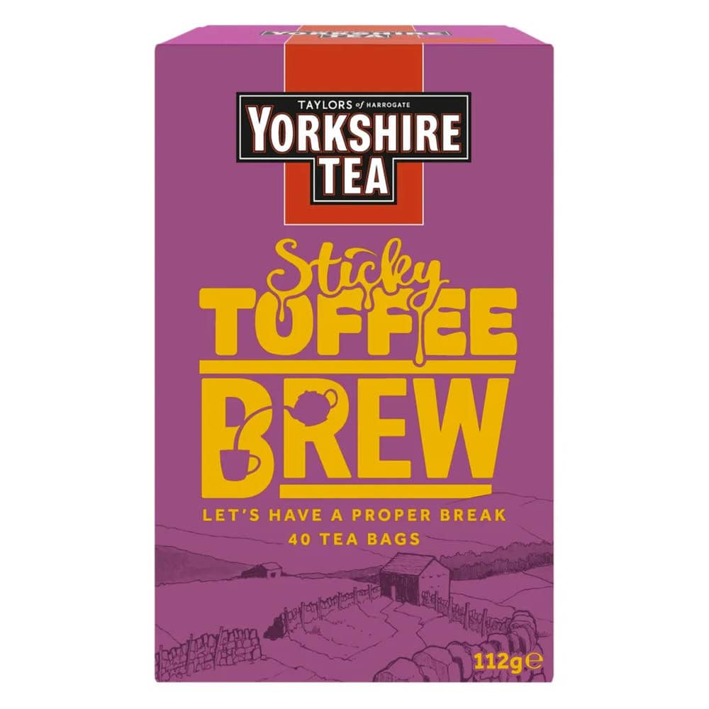 Yorkshire Tea Sticky Toffee Pudding Brew de Taylor's, 40 bolsitas, 112 g
