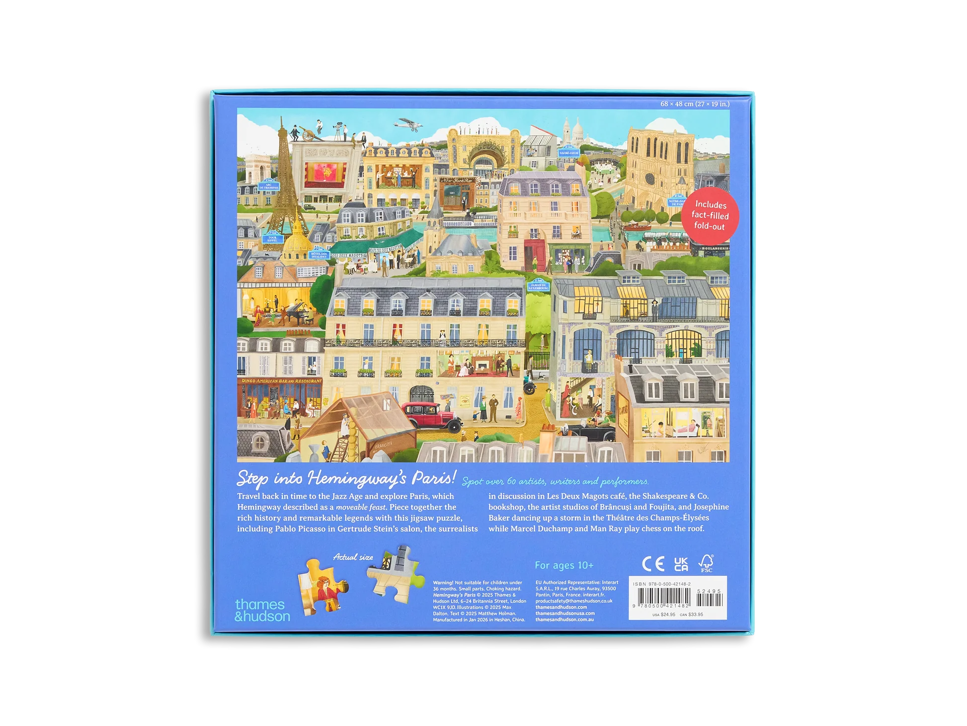 Hemingway's Paris A 1000 Piece Puzzle - 3