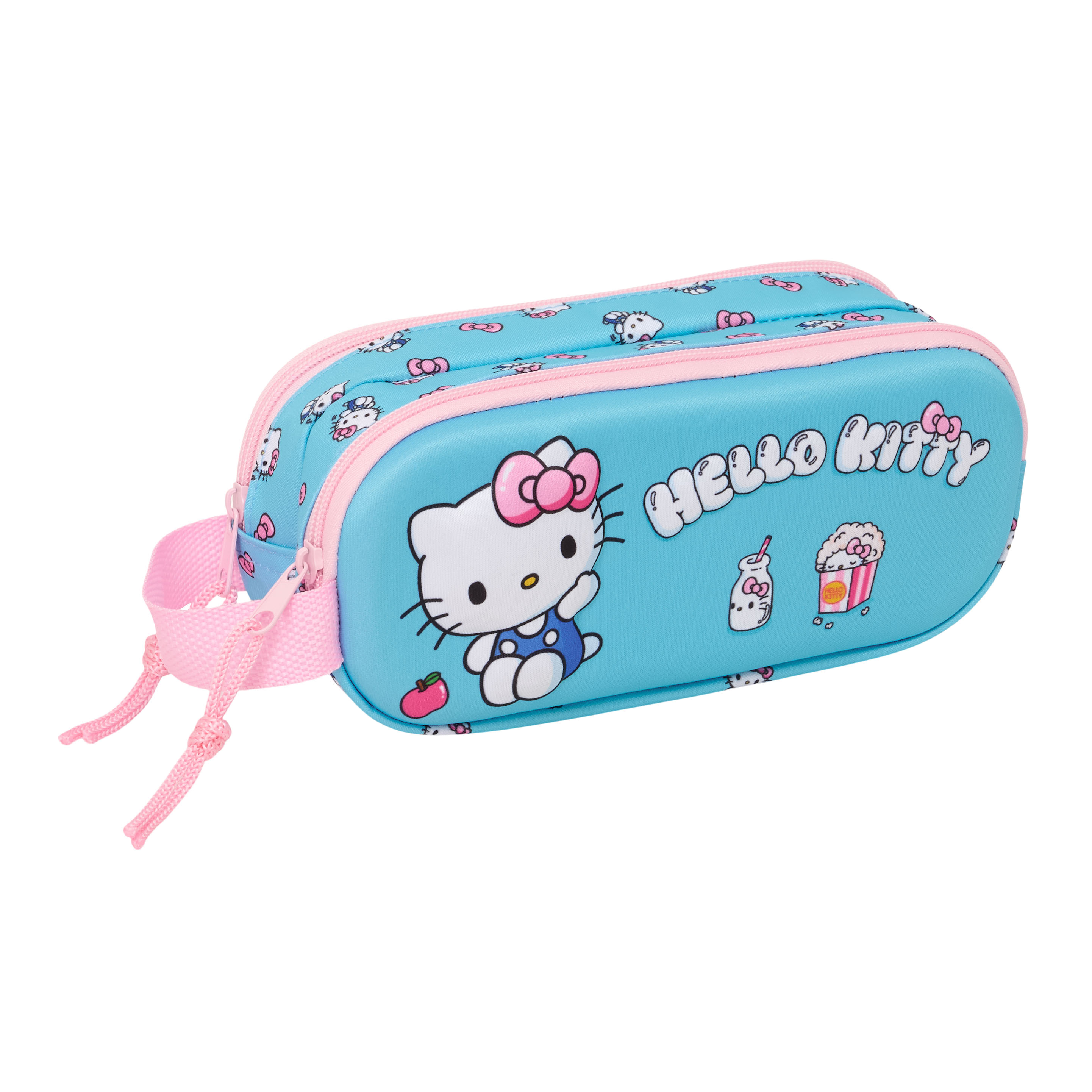 Hello Kitty Pennfodral med 2 Fack - Blå 3D Print
