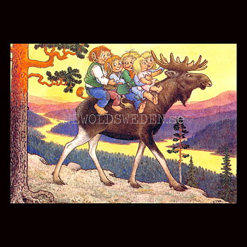 ÄLGRITT No: 175 - 60175- Trollkort Rolf Lidberg Vykort A6 - 913