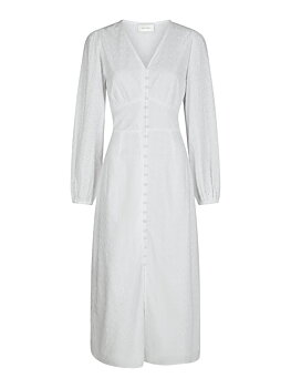 Neo Noir Alto Embroidery Dress, White