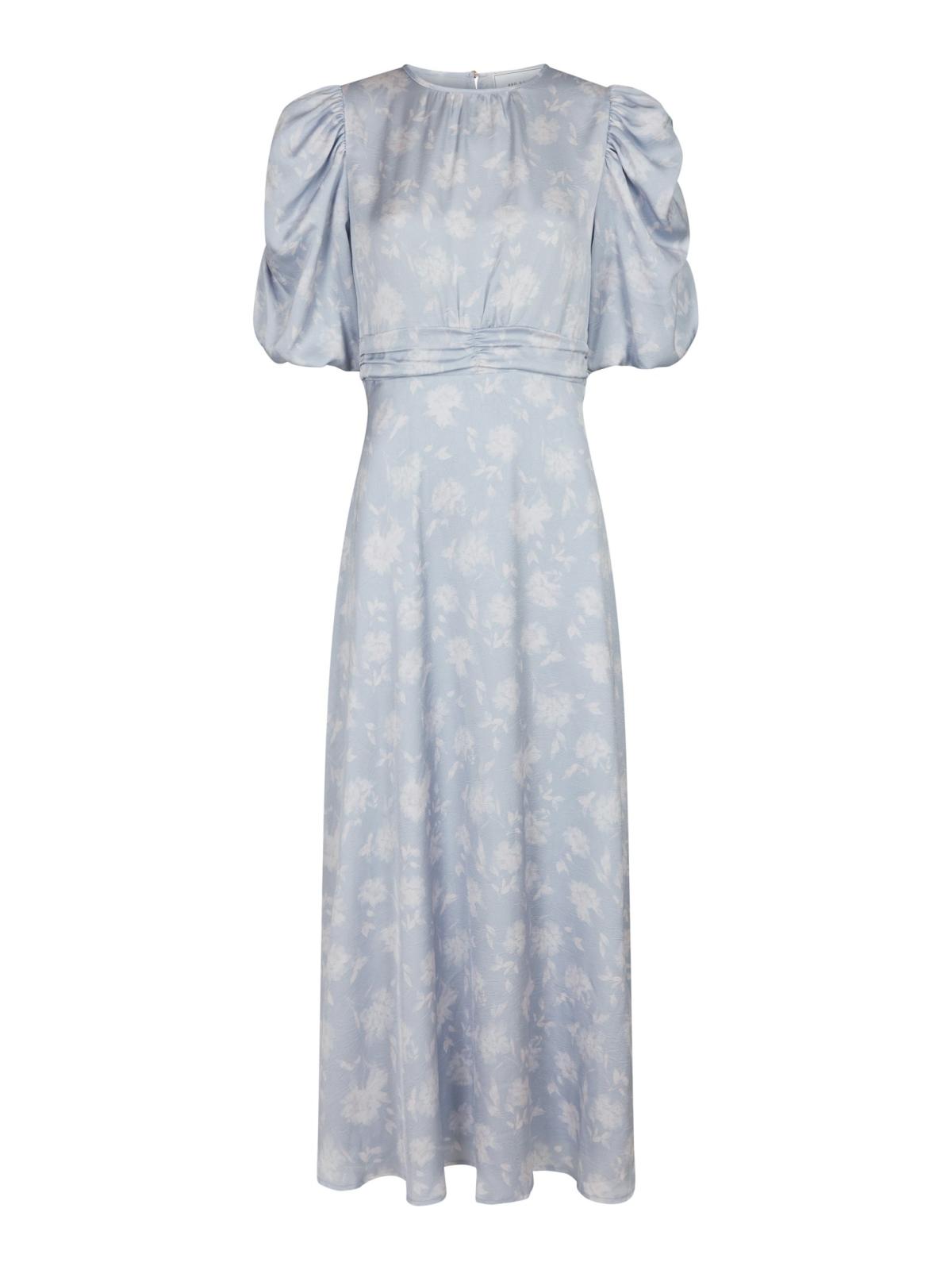 Neo Noir Kikka Faded Flower Dress, Light Blue