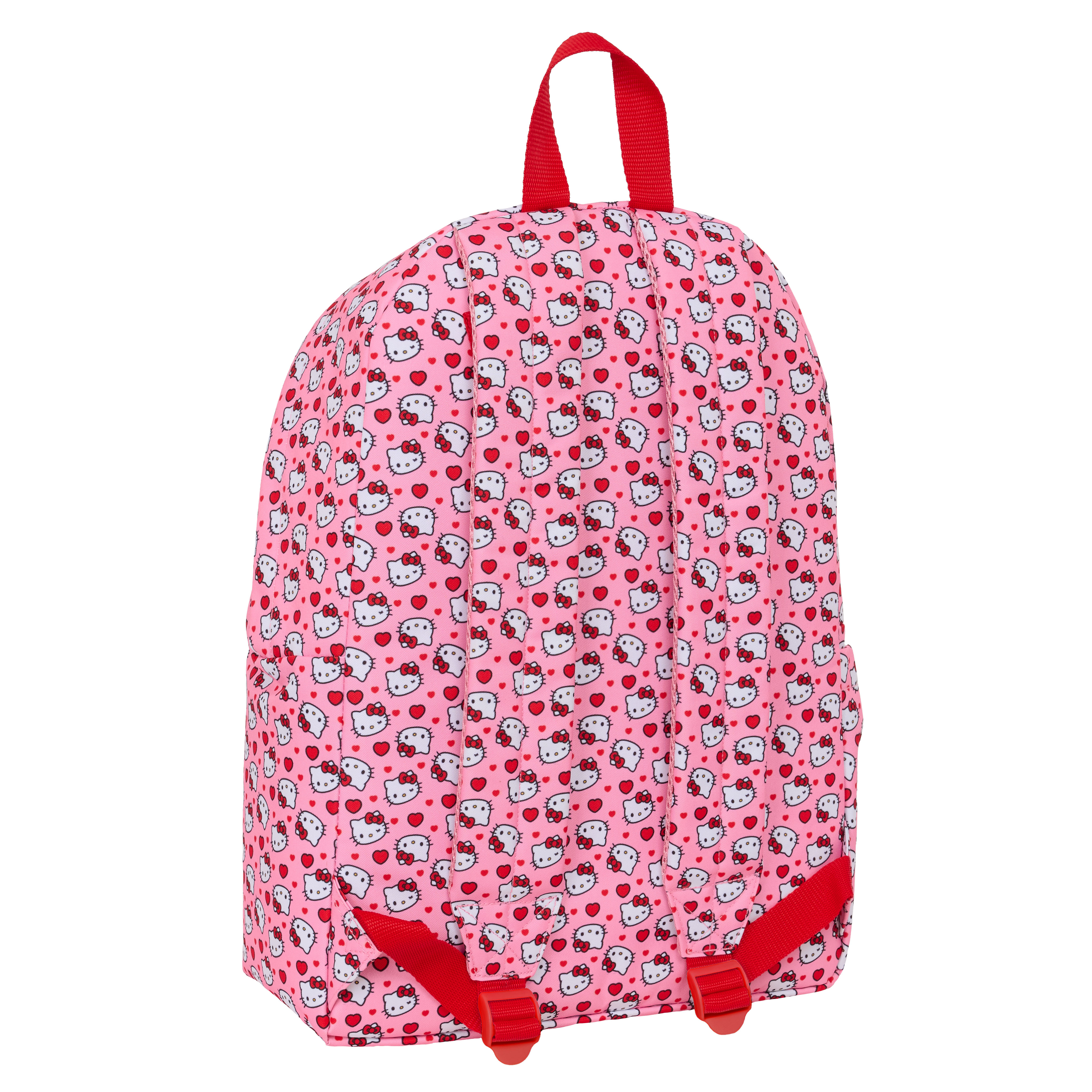 Sanrio Hello Kitty Laptop Ryggsäck – rosa kawaii ryggsäck med hjärtan - 43 cm - 4