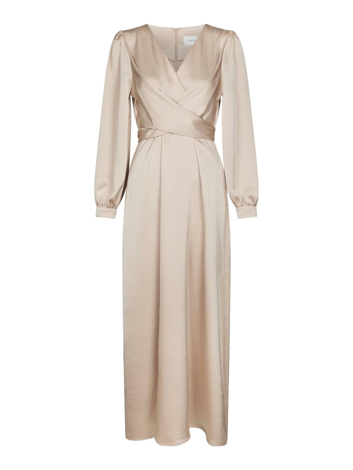 Neo Noir Bretti Heavy Sateen Dress, Champagne