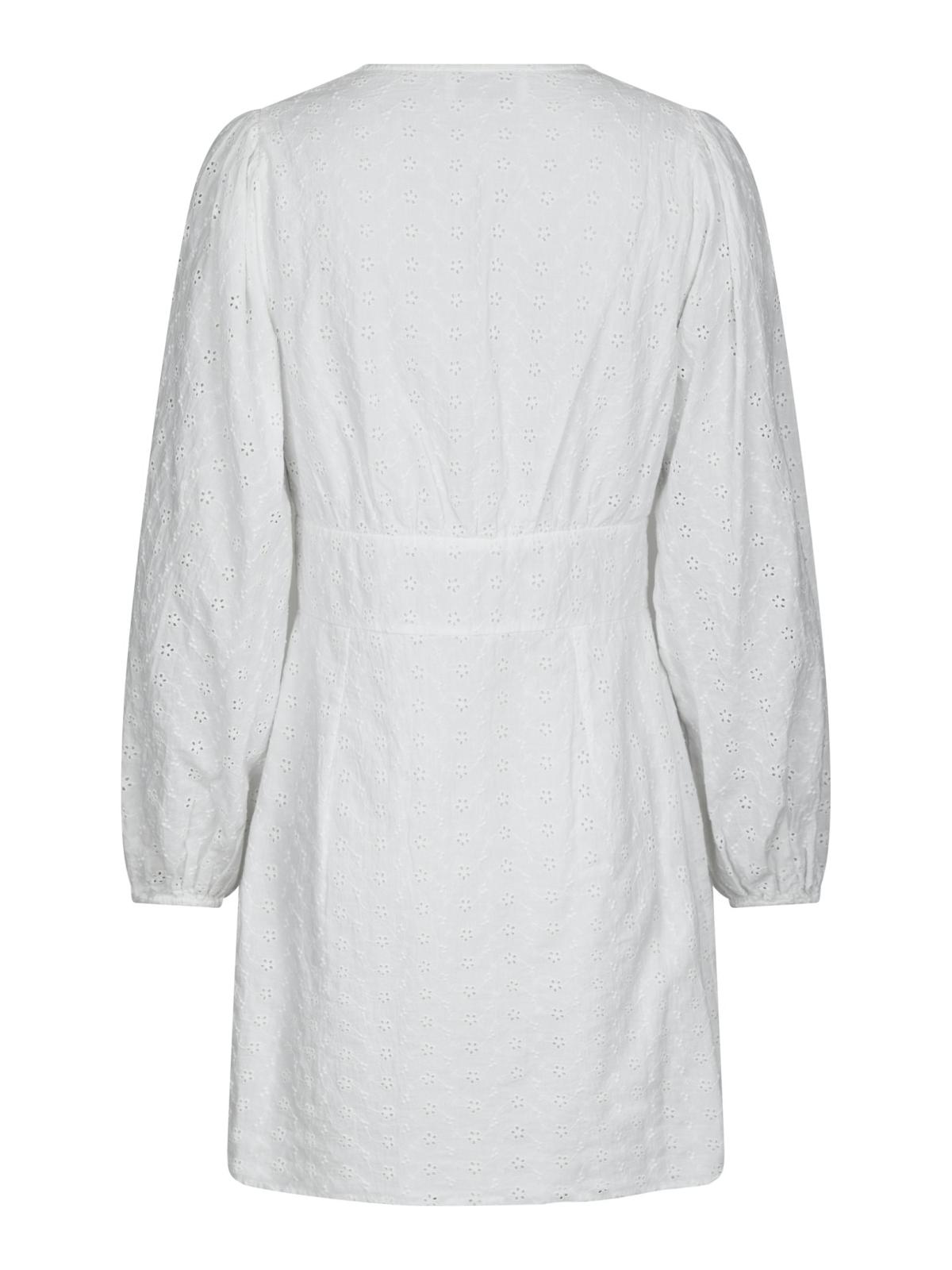 Neo Noir Mabel Embroidery Dress, White - 2