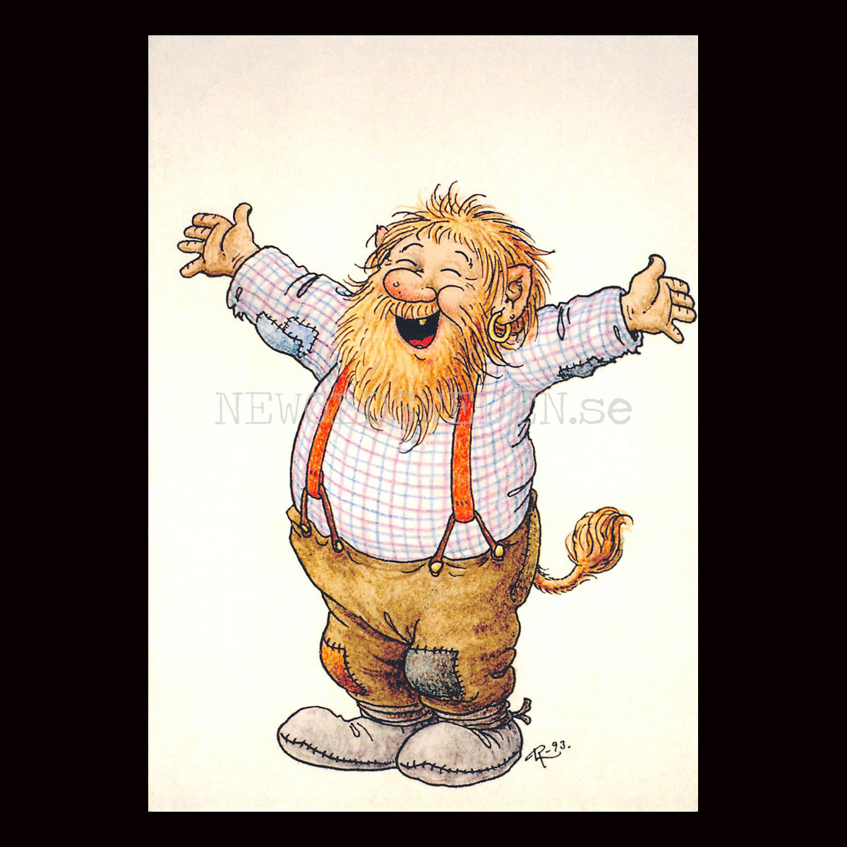 TROLLFAR No: 170 - 60170- Trollkort Rolf Lidberg Vykort A6 - 912