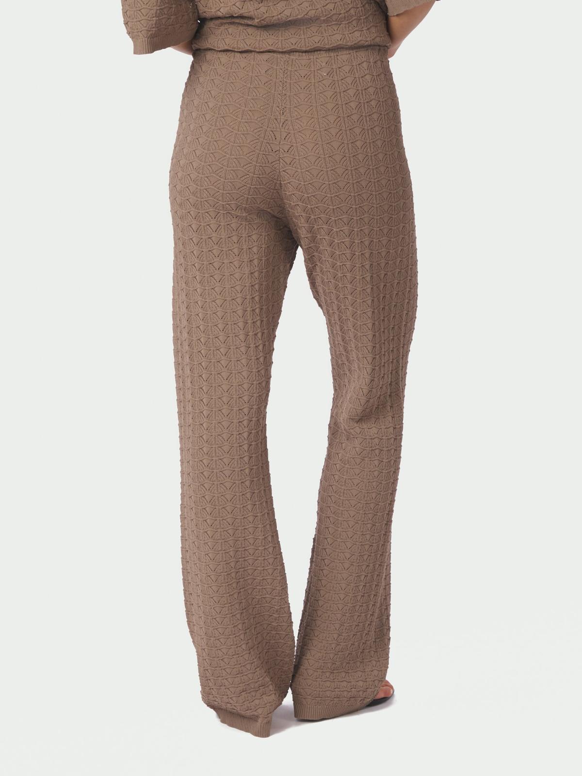 Neo Noir Rizzy Fine Crochet Pants, Taupe - 6