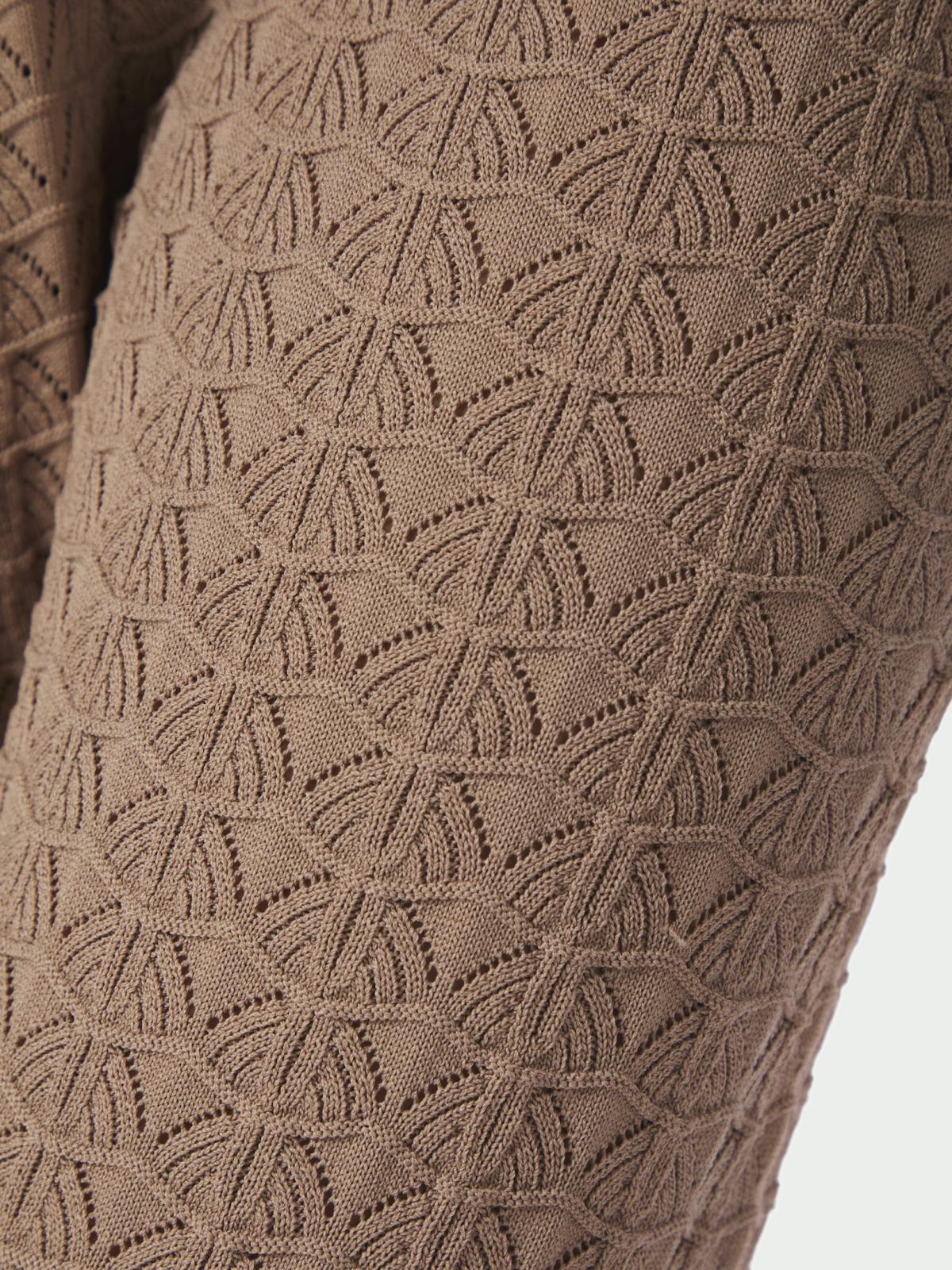 Neo Noir Rizzy Fine Crochet Pants, Taupe - 8