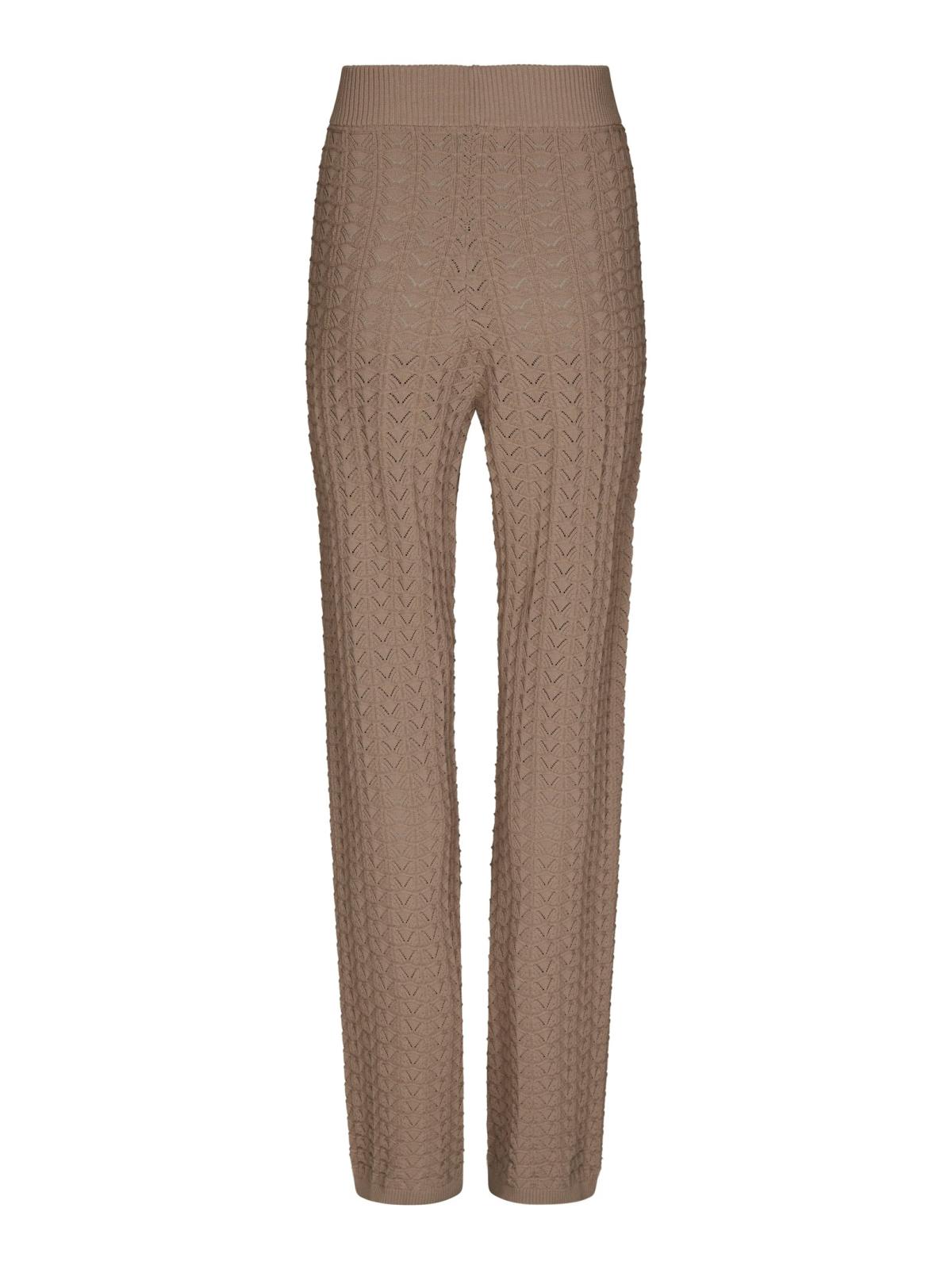 Neo Noir Rizzy Fine Crochet Pants, Taupe