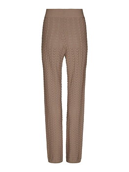 Neo Noir Rizzy Fine Crochet Pants, Taupe