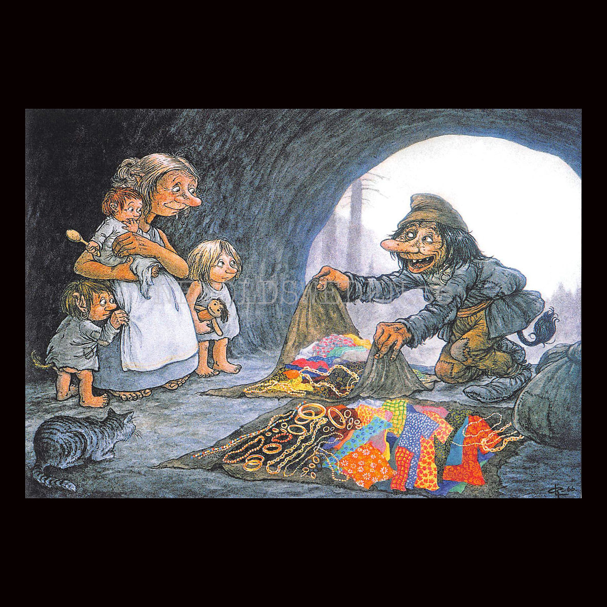 TROLLKNALLEN No: 176 - 60176- Trollkort Rolf Lidberg Vykort A6 - 913