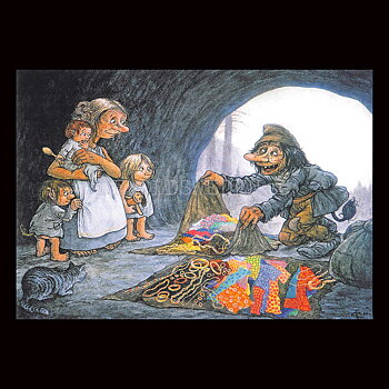 TROLLKNALLEN No: 176 - 60176- Trollkort Rolf Lidberg Vykort A6 - 913