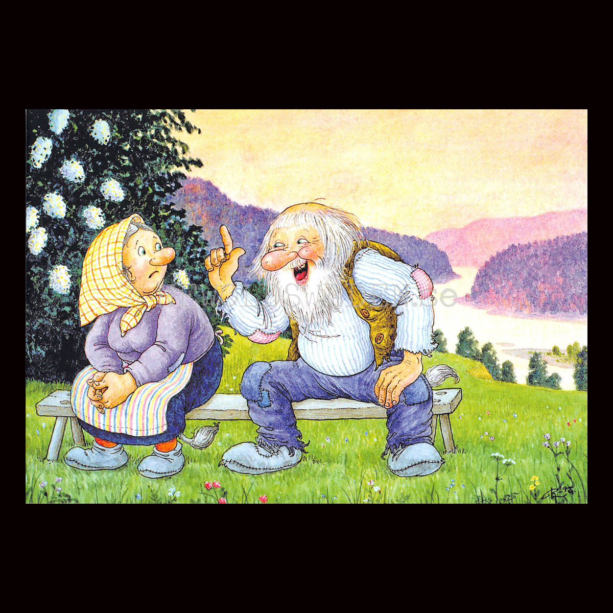 HAR DU HÖRT . .  No: 181 - 60181- Trollkort Rolf Lidberg Vykort A6 - 913