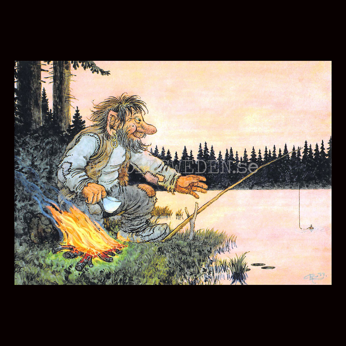 METET  No: 188 - 60188 - Trollkort Rolf Lidberg Vykort A6 - 913
