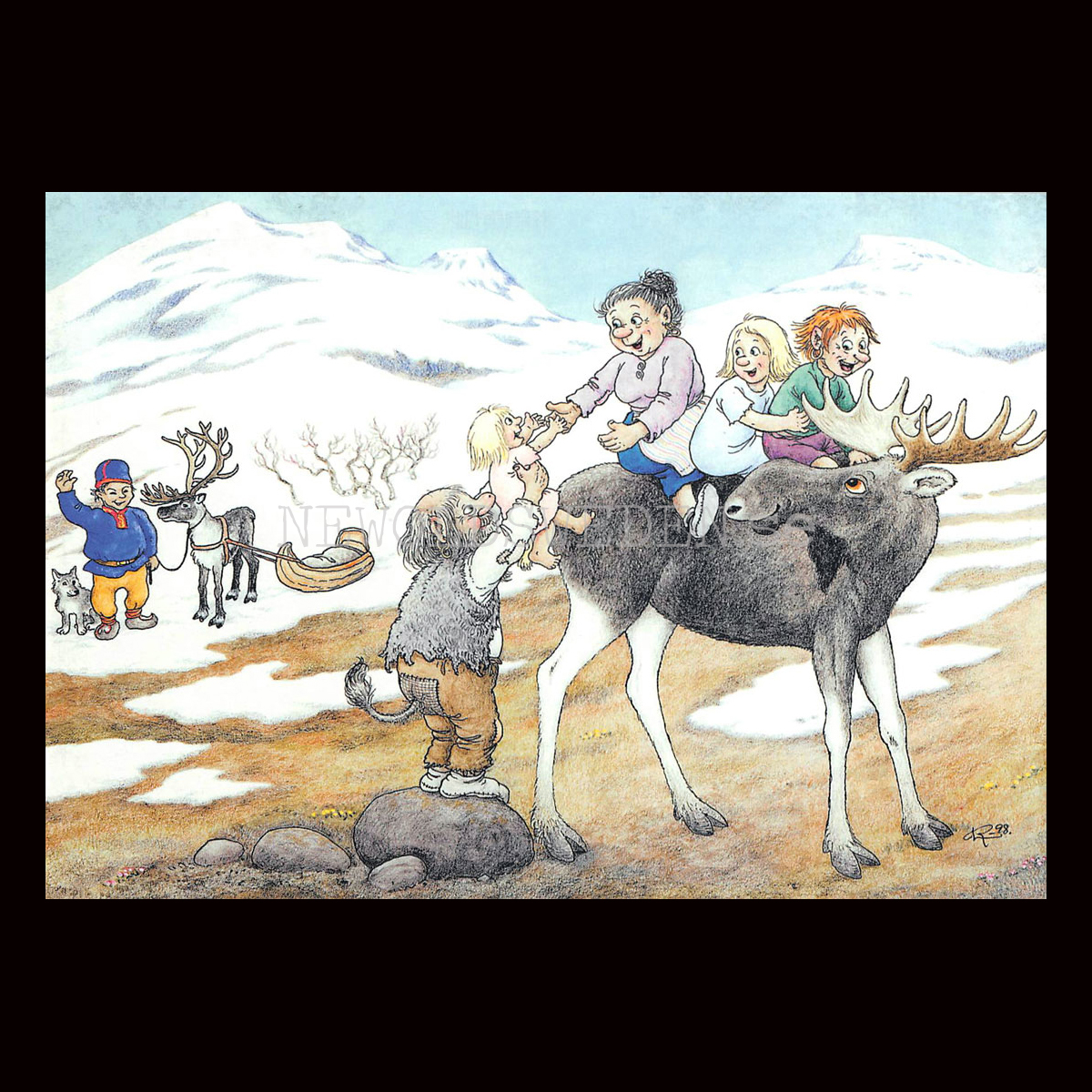 LAPPLAND  No: 197 - 60197- Trollkort Rolf Lidberg Vykort A6 - 913
