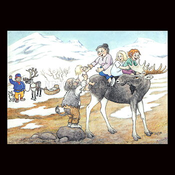 LAPPLAND  No: 197 - 60197- Trollkort Rolf Lidberg Vykort A6 - 913