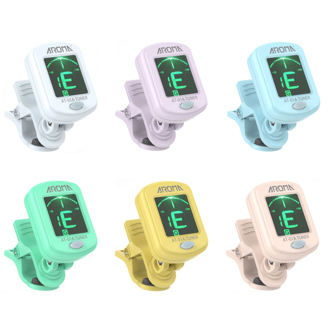 Aroma AT-01A Clip-On Color Chromatic Tuner