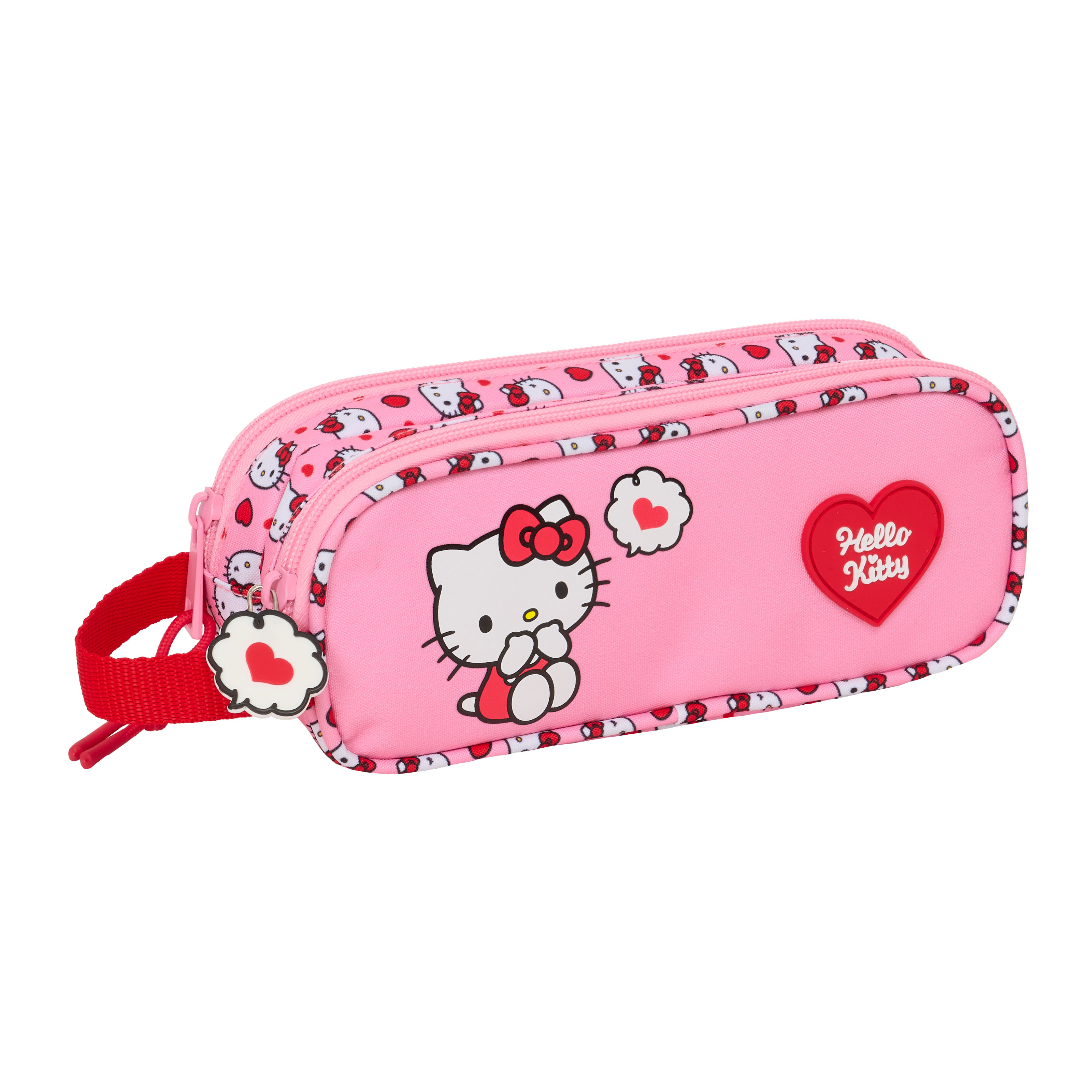 Sanrio Hello Kitty Pennfodral med 2 Fack – rosa kawaii pennskrin