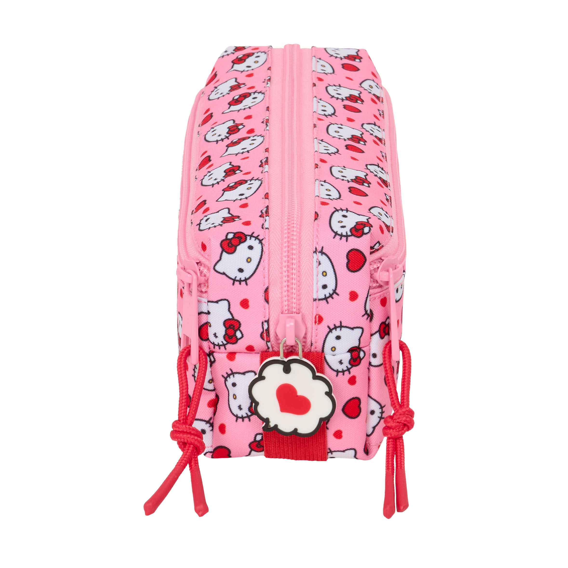 Sanrio Hello Kitty Pennfodral med 3 Fack och Elastiskt Band - rosa kawaii pennskrin - 2