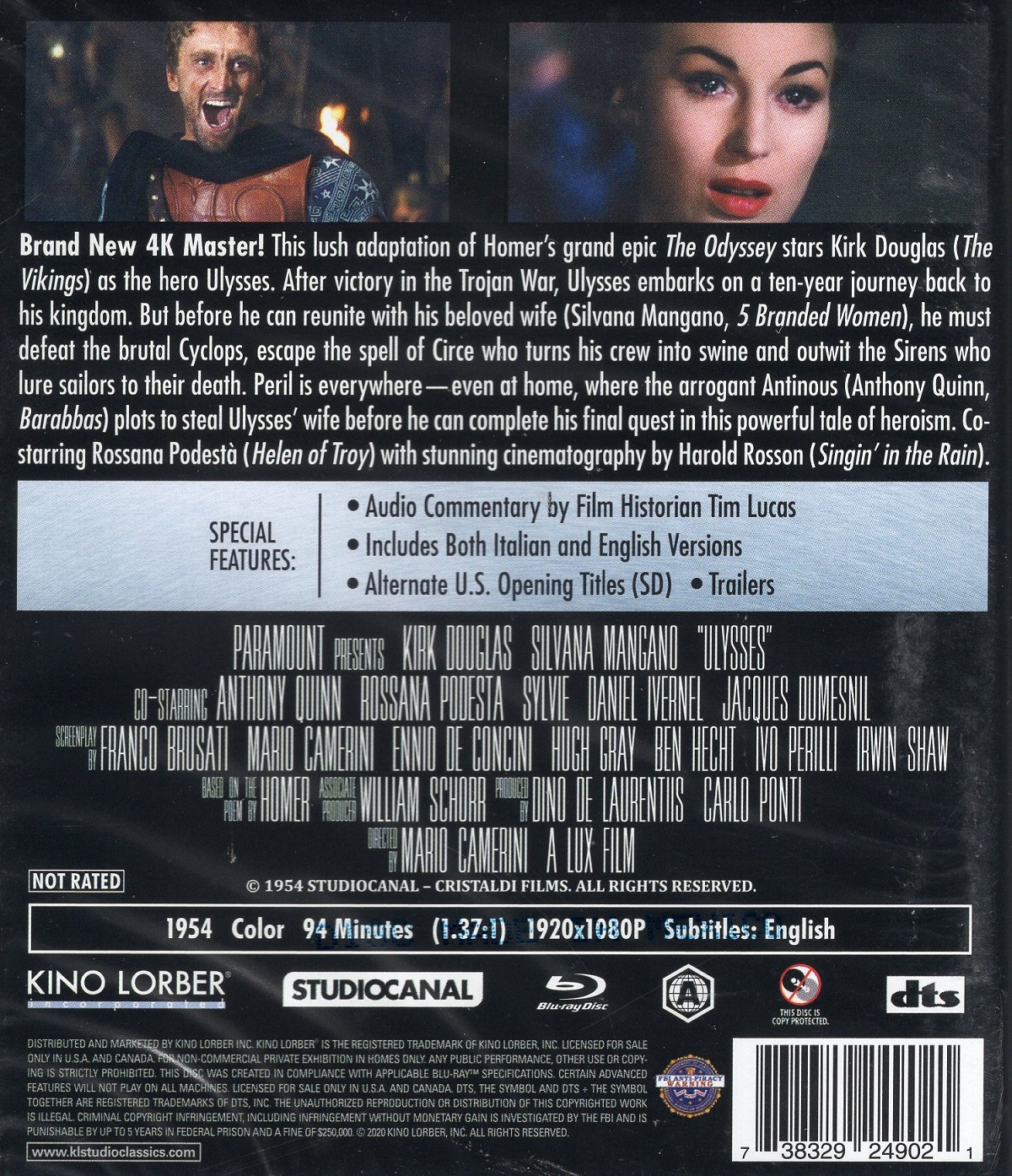 Ulysses (ej svensk text) (Blu-ray) (OBS! Region A) - 2