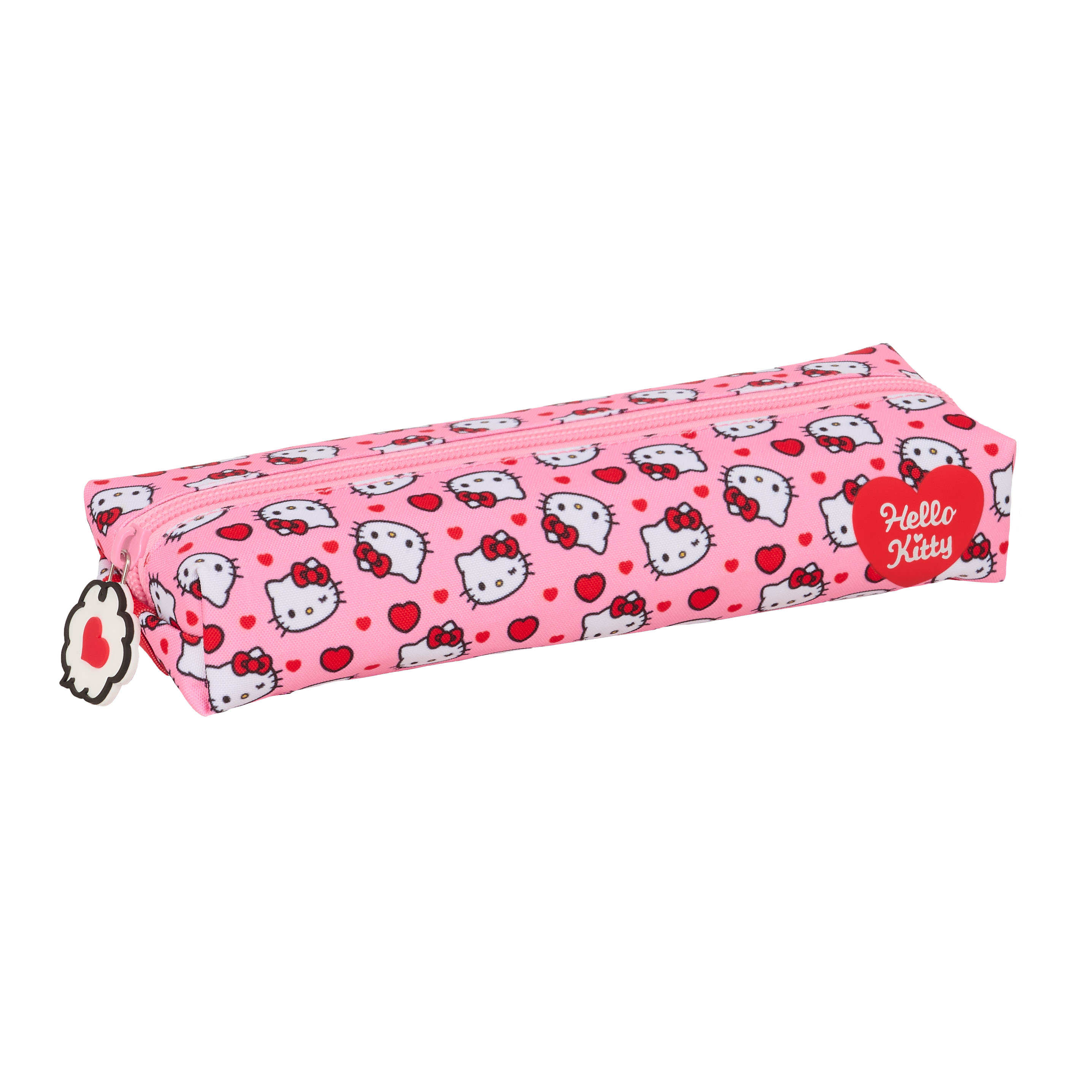 Sanrio Hello Kitty Pennfodral med 1 Fack och Elastiskt Band - Rosa Rektangulärt Kawaii Fodral