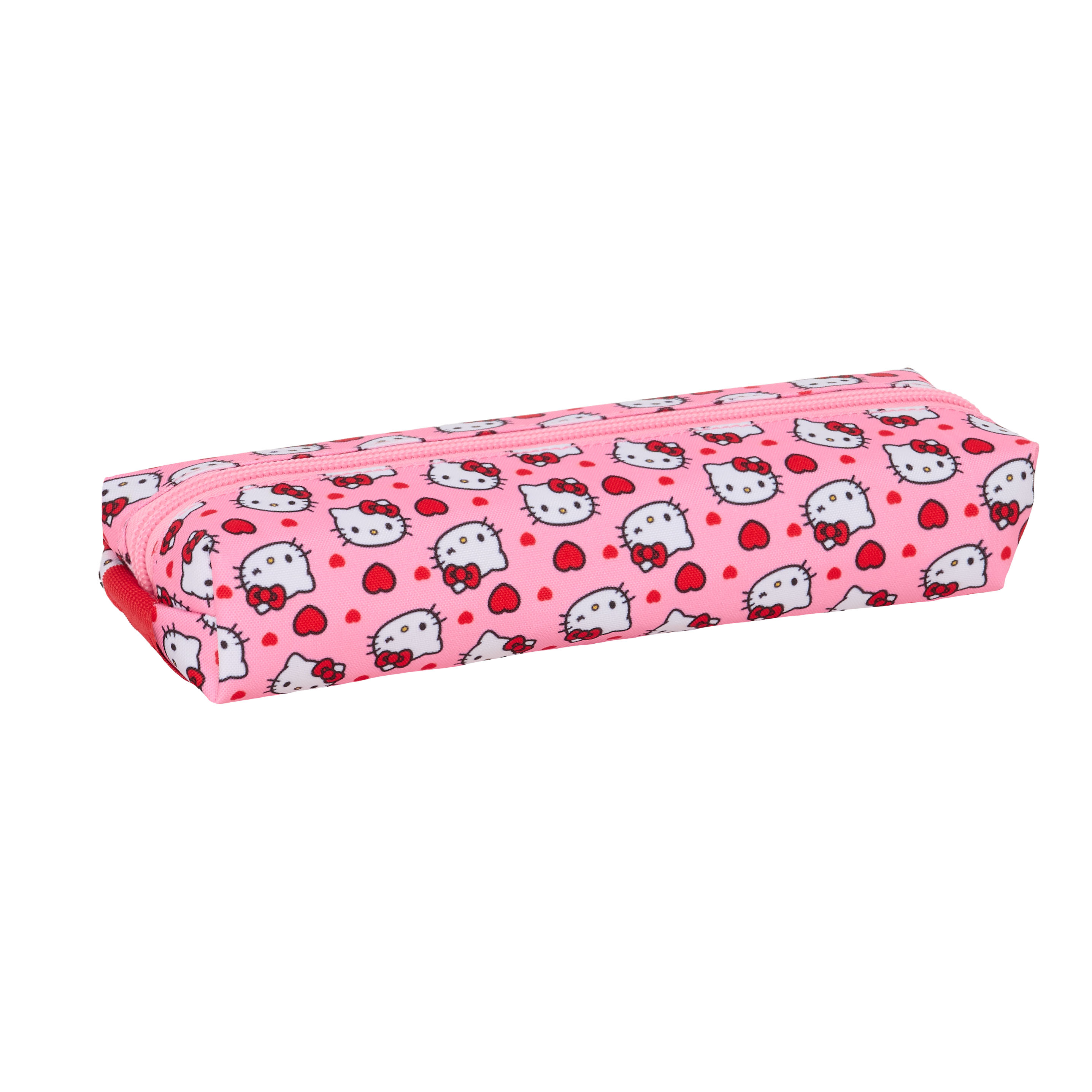 Sanrio Hello Kitty Pennfodral med 1 Fack och Elastiskt Band - Rosa Rektangulärt Kawaii Fodral - 3