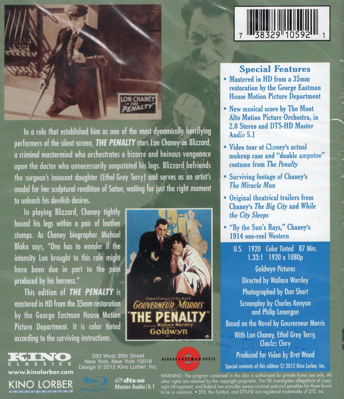 The Penalty (ej svensk text) (Blu-ray) - 2
