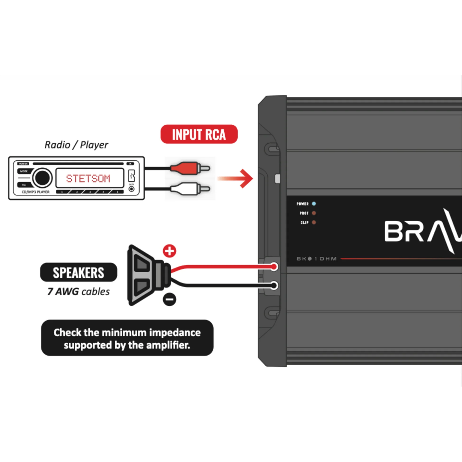 Stetsom BRAVO BASS 8K 1ohm - 5